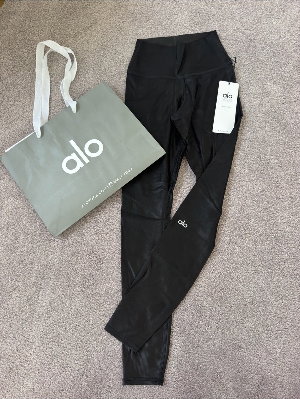 ALO Yoga Kids Black Leggings